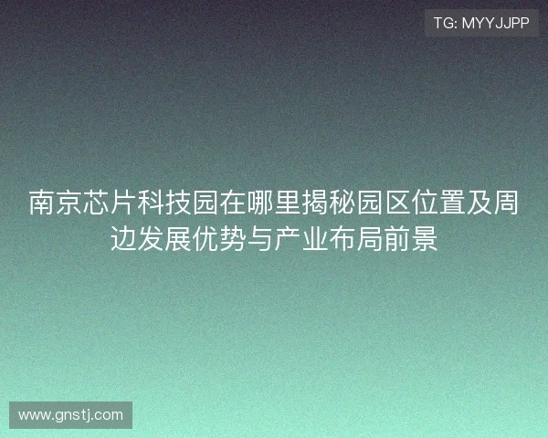 南京芯片科技园在哪里揭秘园区位置及周边发展优势与产业布局前景